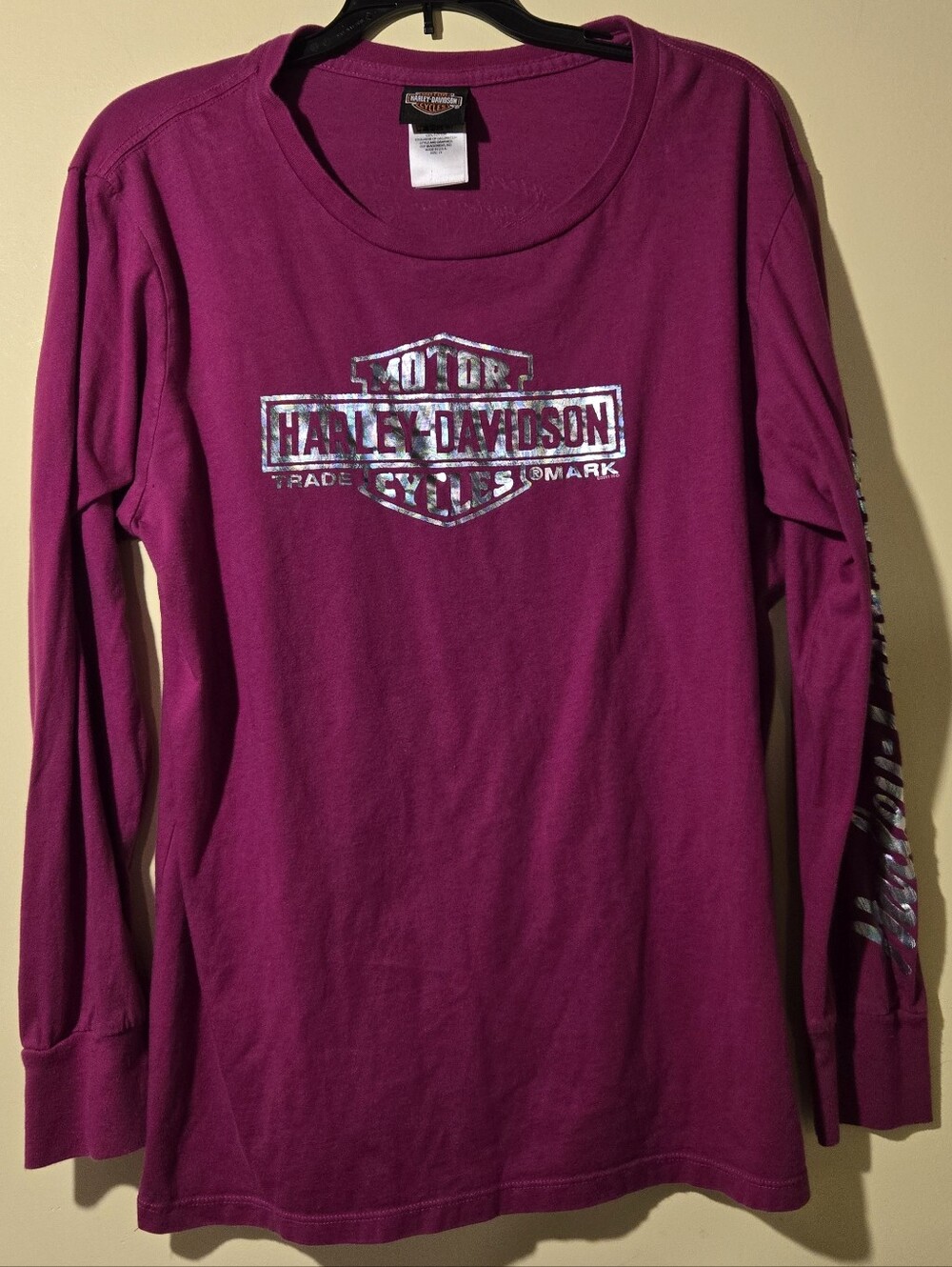 Harley-Davidson Women's Long Sleeve Tee - Magenta